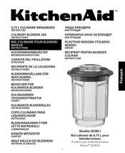 KitchenAid 5KSBCJ Instructions