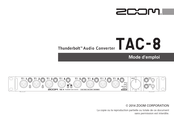 Zoom Thunderbolt TAC-8 Mode D'emploi