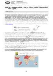 CDP KAZA DT 110 Guide De L'utilisateur