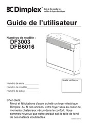 Dimplex DFB6016 Guide De L'utilisateur