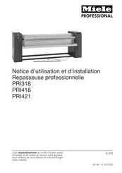 Miele professional PRI421 Notice D'utilisation Et D'installation