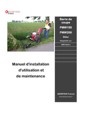 Kersten France PMW150 Manuel D'installation, D'utilisation Et De Maintenance