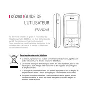 LG KG290.ACAFBK Guide De L'utilisateur