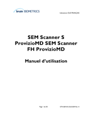 BRUIN BIOMETRICS SEM Scanner S Provizio Manuel D'utilisation