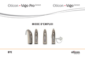 oticon Vigo Pro Connect BTE avec Corda 2 Mode D'emploi