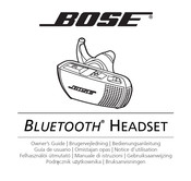 Bose Bluetooth headset Notice D'utilisation