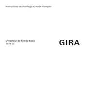 Gira 1144 02 Instructions De Montage Et Mode D'emploi