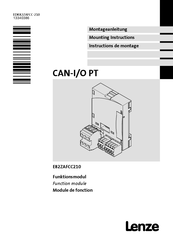 Lenze CAN-I/O PT Instructions De Montage