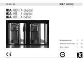 IKA HBR 4 digital Mode D'emploi