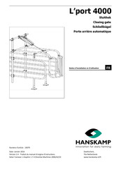 Hanskamp L'port universelle 4030 Notice D'installation Et D'utilisation Succincte