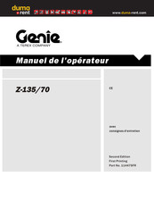 Terex Genie Z-135/70 Manuel De L'opérateur