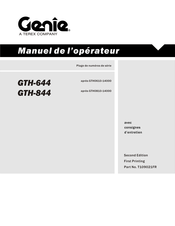 Terex Genie GTH-844 Manuel De L'opérateur