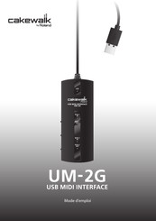 Roland Cakewalk UM-3G Mode D'emploi