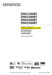 Kenwood DNX7280BT Guide De Démarrage Rapide