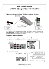 Texas Instruments CBL2 Mode D'emploi Simplifié