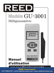 REED GU-3001 Manuel D'utilisation