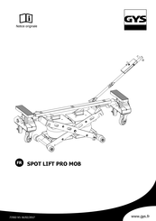 GYS SPOT LIFT PRO MOB Notice Originale