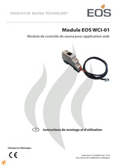 EOS WCI-01 Instructions De Montage Et D'utilisation