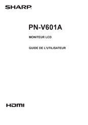 Sharp PN-V601A Guide De L'utilisateur