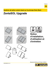 REMEHA ZentaSOL Upgrade Notice D'installation, D'utilisation Et De Maintenance