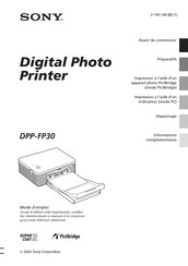 Sony DPP-FP30 Mode D'emploi