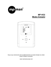 MPMan MP-HD2 Mode D'emploi