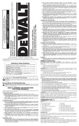 DeWalt D25303DH Guide D'utilisation