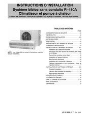 Sanyo DFC4A3 Série Guide De L'utilisateur Et Instructions D'installation
