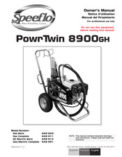 Speeflo PowrTwin 8900GH Notice D'utilisation