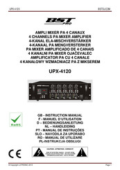 BST Pro UPX-4120 Manuel D'utilisation
