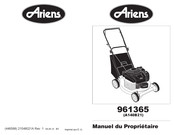 Ariens 961365 Manuel Du Propriétaire