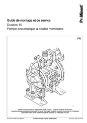 ProMinent Duodos 15 Guide De Montage Et De Service