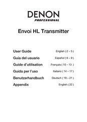 Denon Professional Envoi HL Transmitter Guide D'utilisation