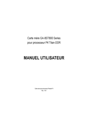 Gigabyte GA-8ST800 Série Manuel Utilisateur