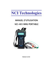 NCI Technologies 465 WMU Manuel D'utilisation