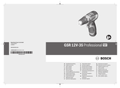 Bosch GSR 12V-35 Professional Notice Originale