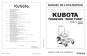 Kubota ZG222A Manuel De L'utilisateur