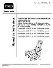 Toro TURBO FORCE 310000001 Série Manuel De L'utilisateur