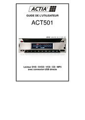 Actia ACT501 Guide De L'utilisateur