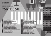 Yamaha PSR-E360 Mode D'emploi