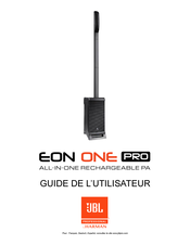 Harman JBL EON ONE PRO Guide De L'utilisateur