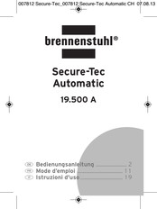 brennenstuhl Secure-Tec Automatic 19.500 A Mode D'emploi