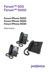 Proximus Forum IPhone 5010 Mode D'emploi