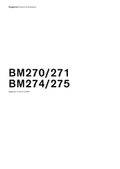 Gaggenau BM275 Notice D'utilisation