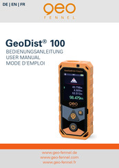 geo-FENNEL GeoDist 100 Mode D'emploi
