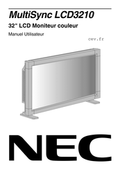 NEC MultiSync LCD3210 Manuel Utilisateur