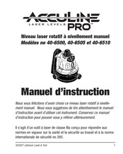 Johnson Level & Tool AccuLine PRO 40-6505 Manuel D'instructions