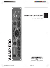 Behringer V-AMP PRO Notice D'utilisation
