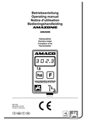 Amazone AMACO Notice D'utilisation