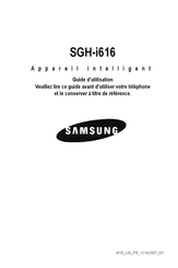Samsung SGH-i616 Guide D'utilisation
